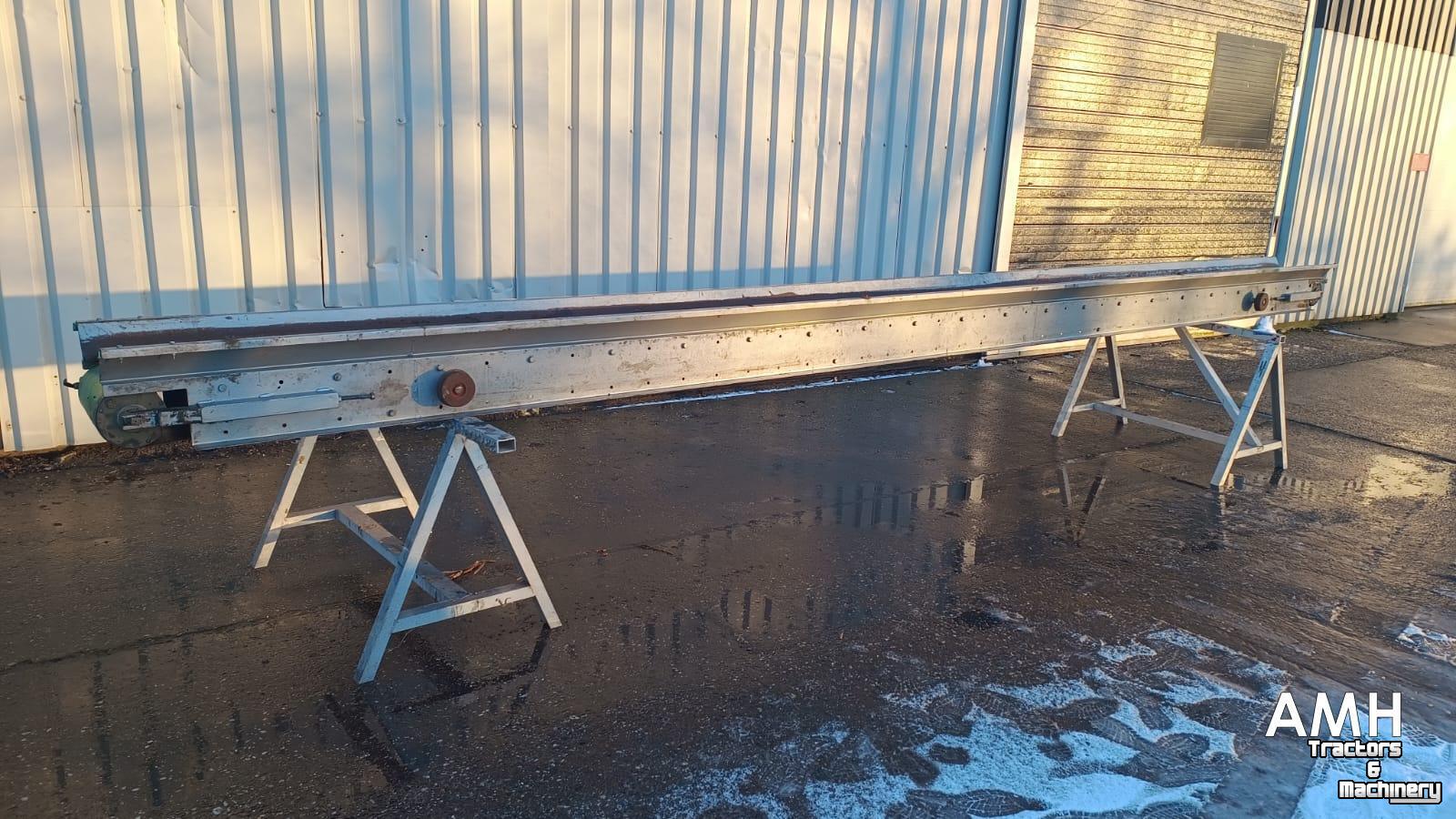 Convoyeur  onbekend / unknown 6680 X 300 TRANSPORTBAND VLAKKE BAND FLAT BELT CONVEYOR BELT FLACHBAND FÖRDERBAND
