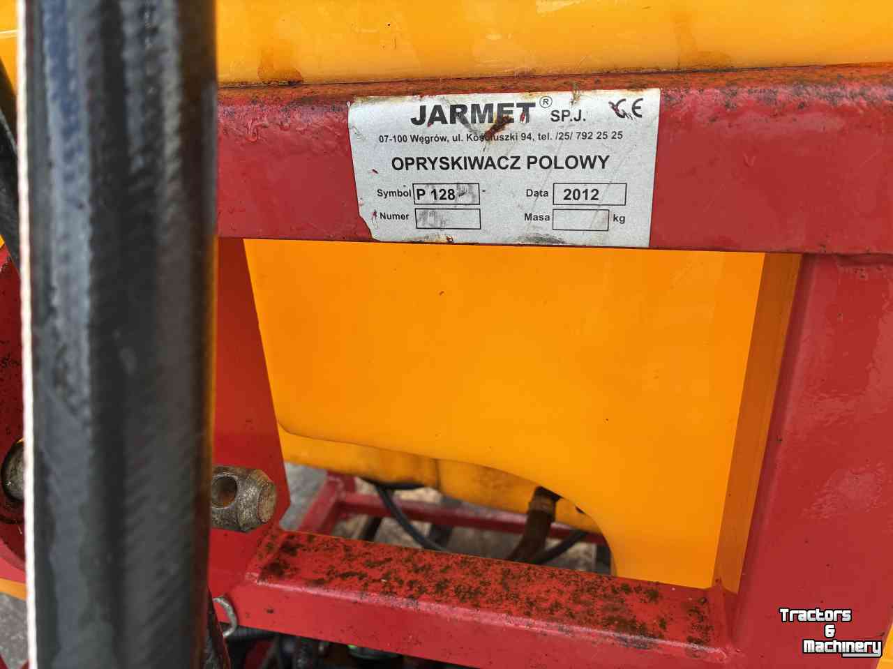 Pulvérisateur porté  Jarmet type P128