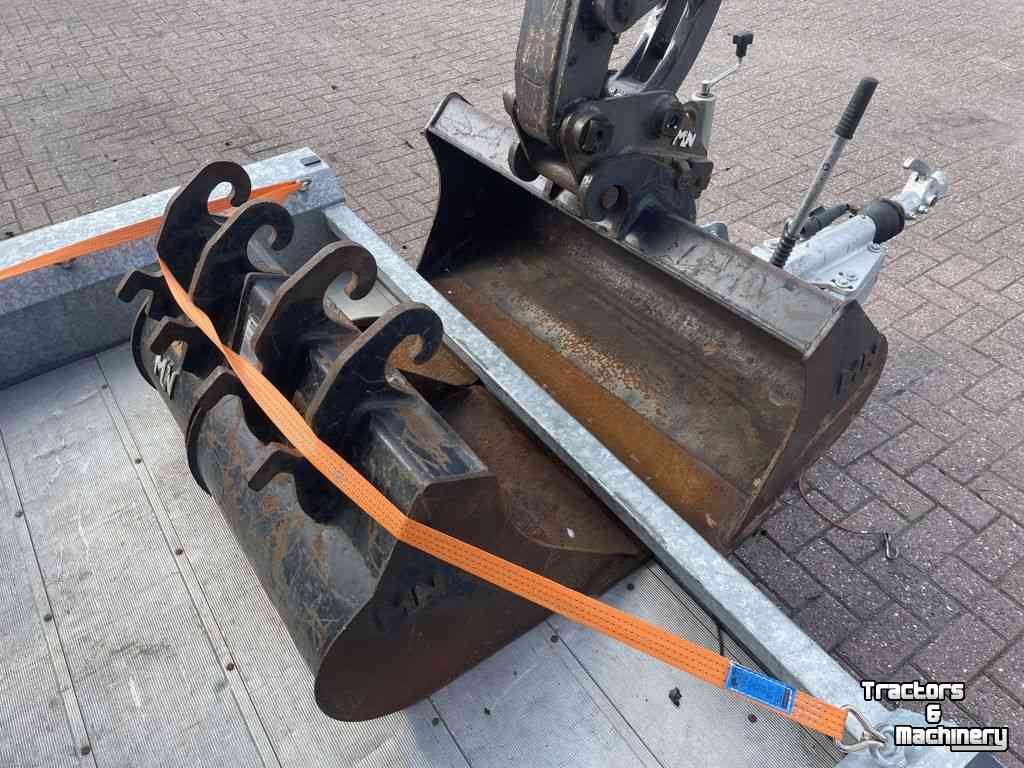 Mini pelleteuse Volvo EC 35D Mini-Graver + Hulco Machinetransporter