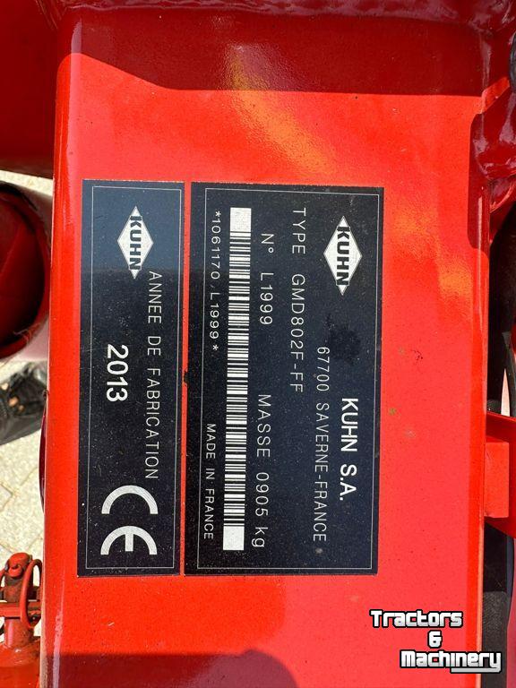 Faucheuse Kuhn GMD 802F-FT Frontmaaier