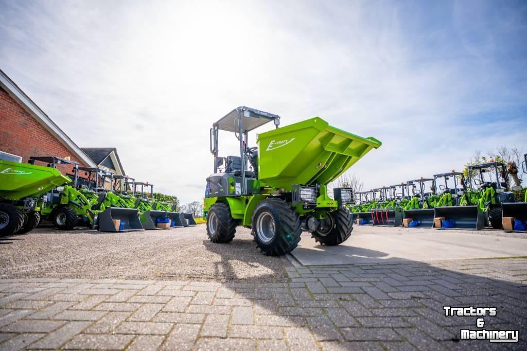 Tombereau sur pneus E-Kraft D1600 Elektrische dumper kruiwagen