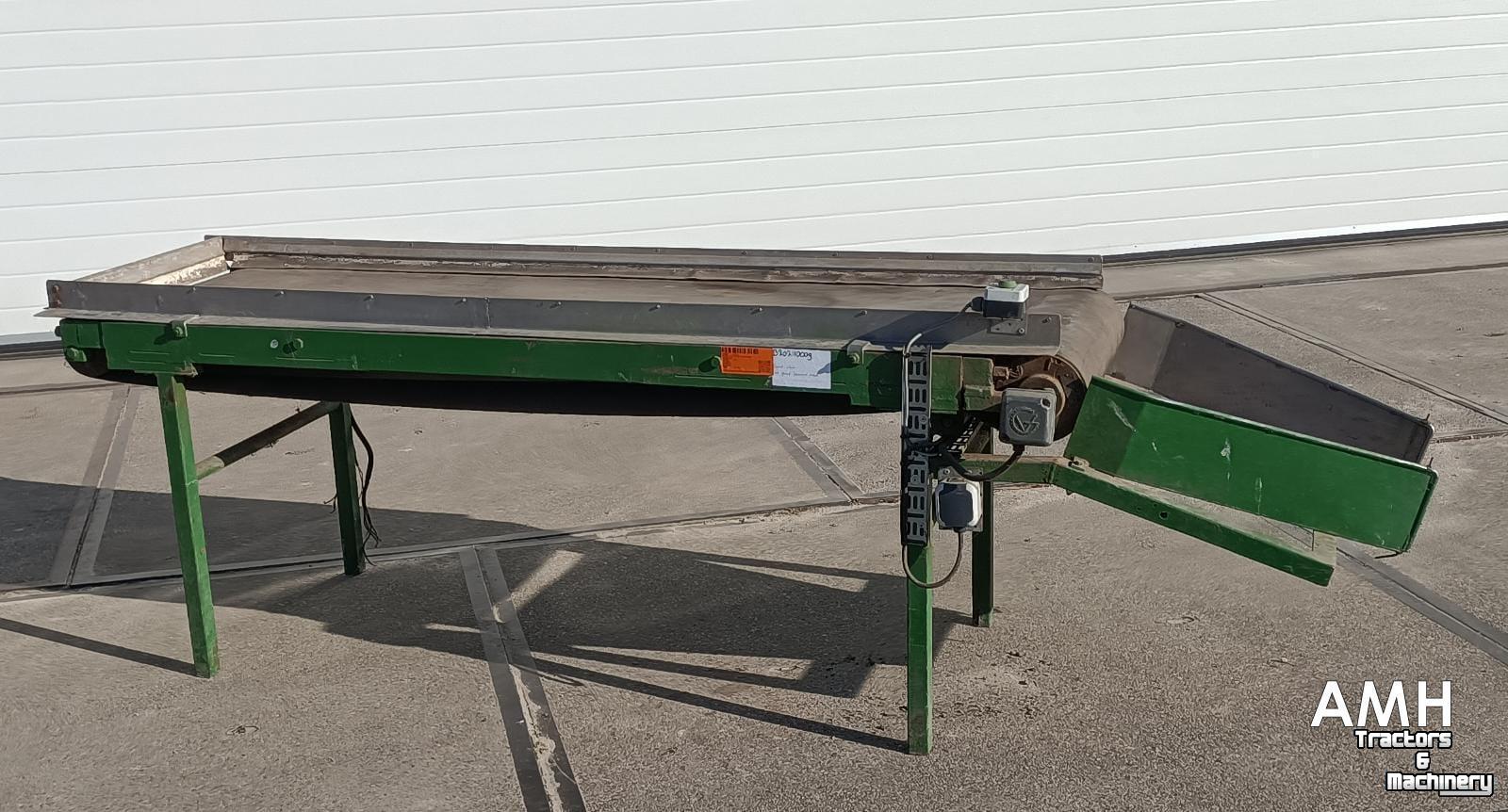 Convoyeur  Vlakke leesband 2100x600 LEESBAND TRANSPORTBAND VLAKKE BAND FLAT BELT INSPECTION CONVEYOR BELT FLACHBAND VERLESEBAND FÖRDERBAND