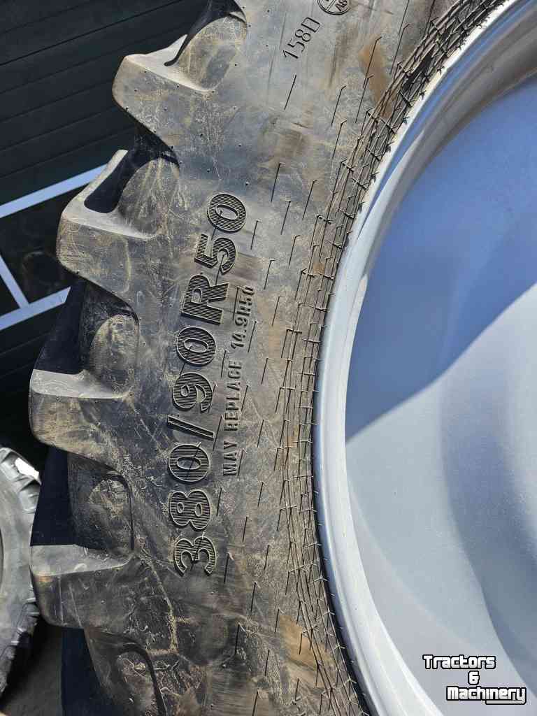 Roues, Pneus, Jantes, Barillets Jumelage Alliance 380/90R50 A-350 op 10- gaats velg