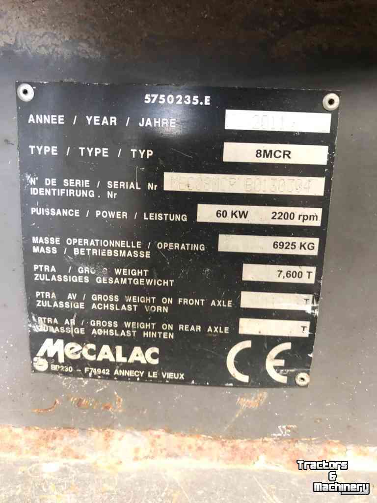 Pelles sur chenilles Mecalac 8MCR graafmachine rupskraan rupsgraafmachine midigraver