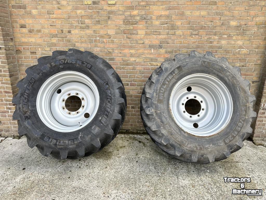 Roues, Pneus, Jantes, Barillets Jumelage Michelin 540/65R28 <> 650/65R38