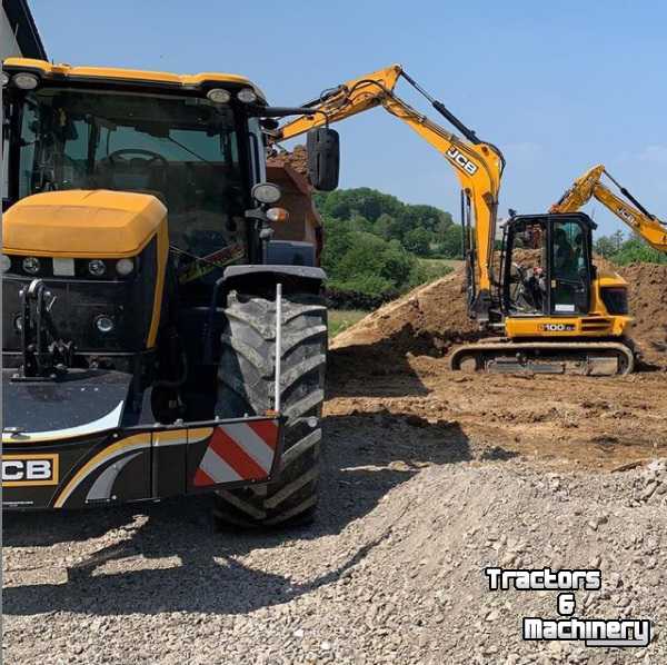 Poids frontaux JCB trekkerbumper + frontgewicht  (tractorbumper / Unterfahrschutz)