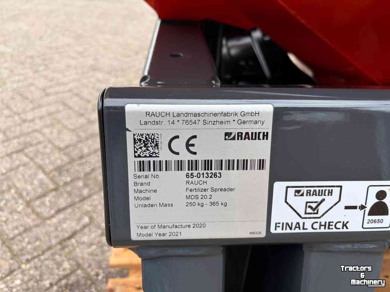 Distributeur d‘engrais Rauch MDS 20.2