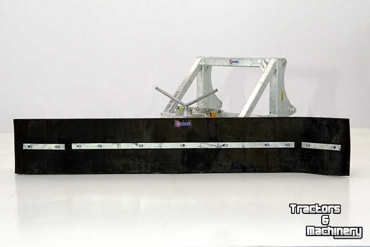 Rabots à lisier Qmac Modulo rubber manure scrapers 270cm hookup Terex