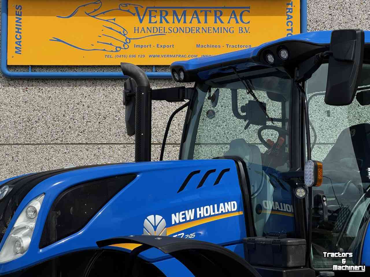 Tracteur New Holland T7.245PC Stage V Fronthef Lucht Hydr rem  GPS 50km