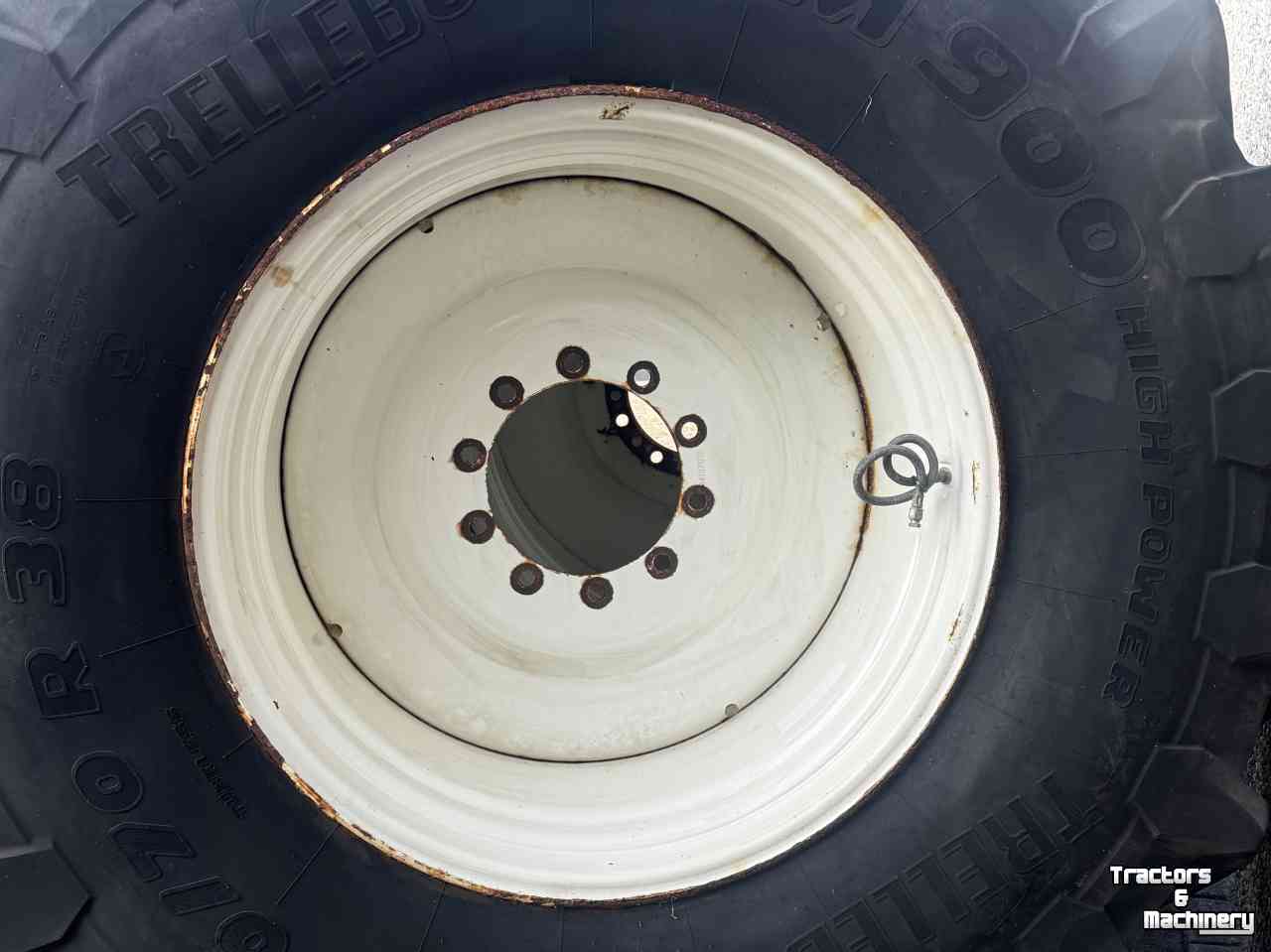 Roues, Pneus, Jantes, Barillets Jumelage Trelleborg Set TM900  800/70R38 op velg asgat 280/335/10gaats  48mm