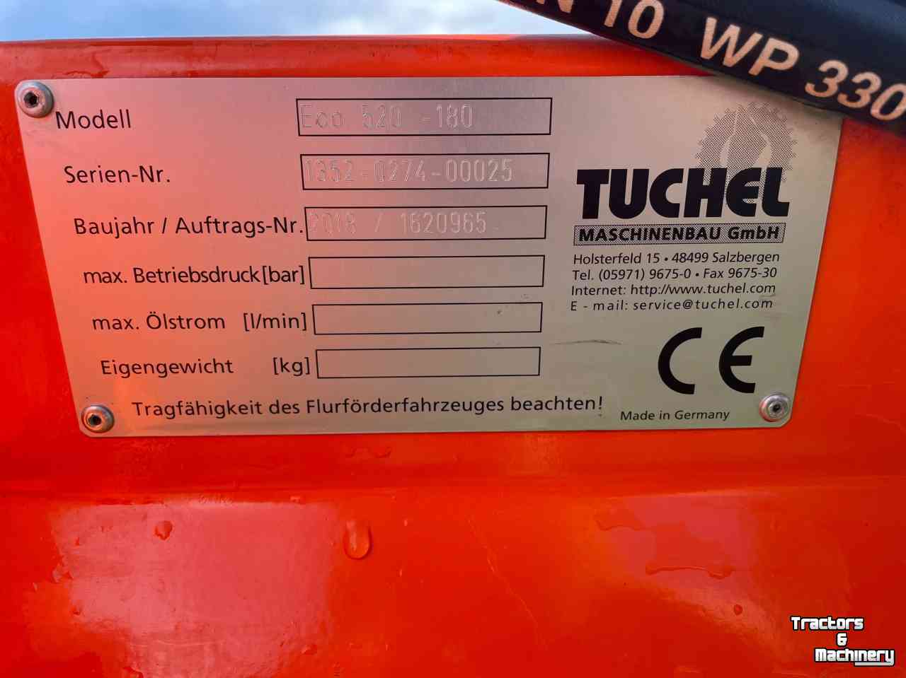 Balayeur Tuchel eco 520-180 veegmachine