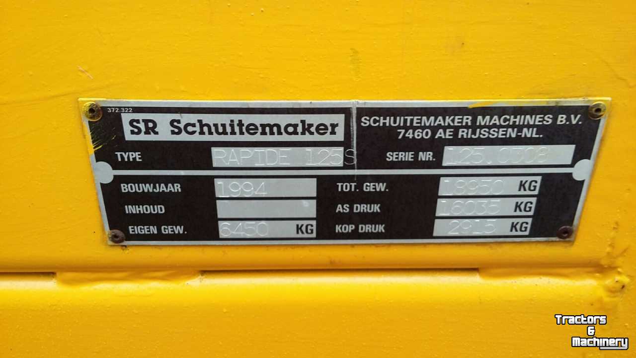 Autochargeuse Schuitemaker Rapide 125