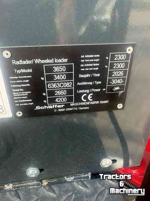 Chargeuse sur pneus Schäffer 3650
