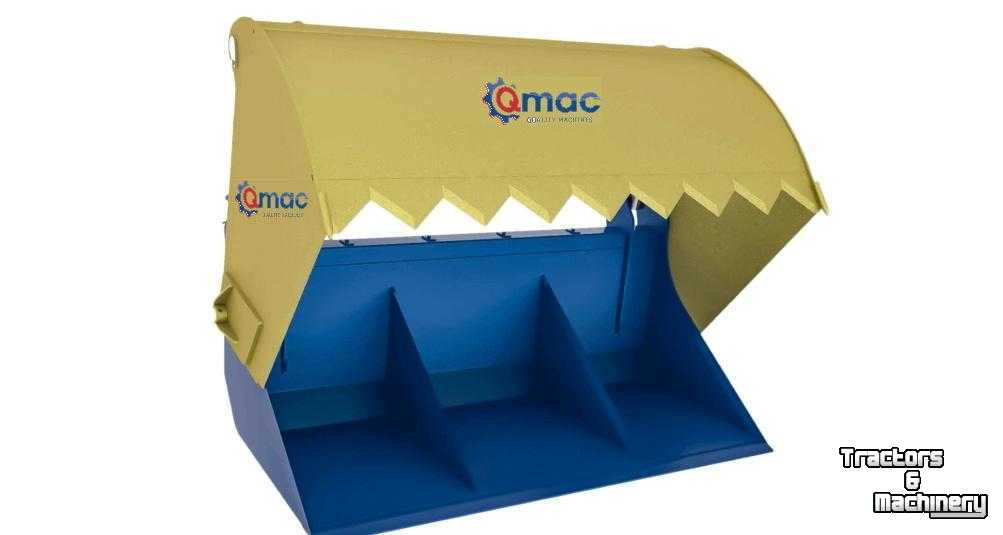 Coupe-blocs d'ensilage Qmac Kuilhapper met dichte bak Silage Shear Bucket