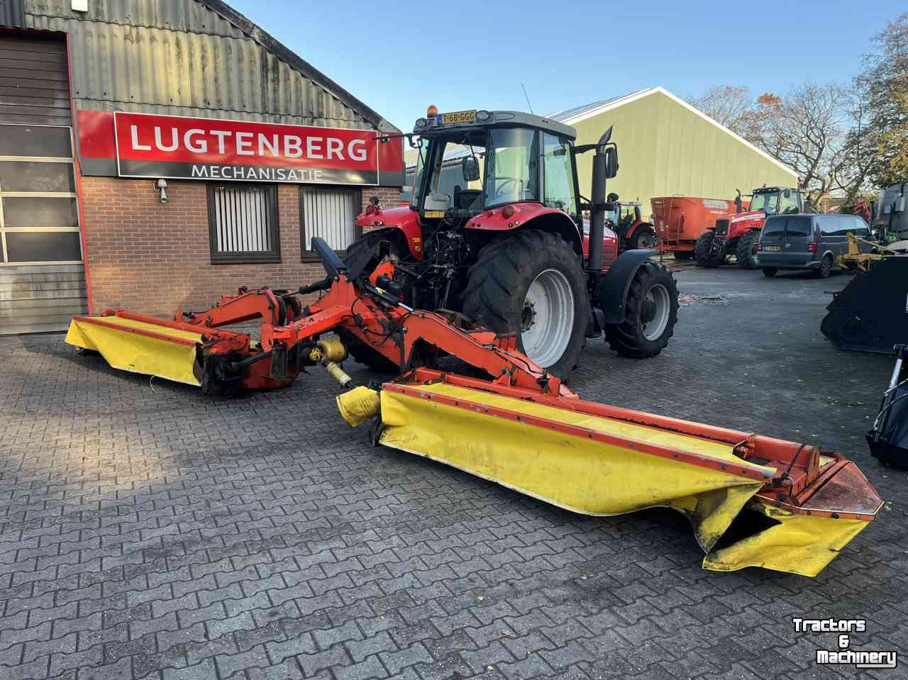 Faucheuse Fella SM 911 TL triplemaaier, vlindermaaier weidebouwmachines