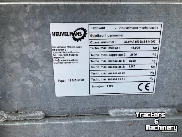Remorque Heuvelmans 15 MA 5020 chassis