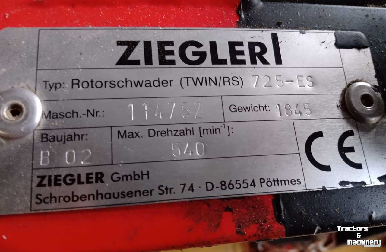 Andaineur Ziegler TwinRS725-ES