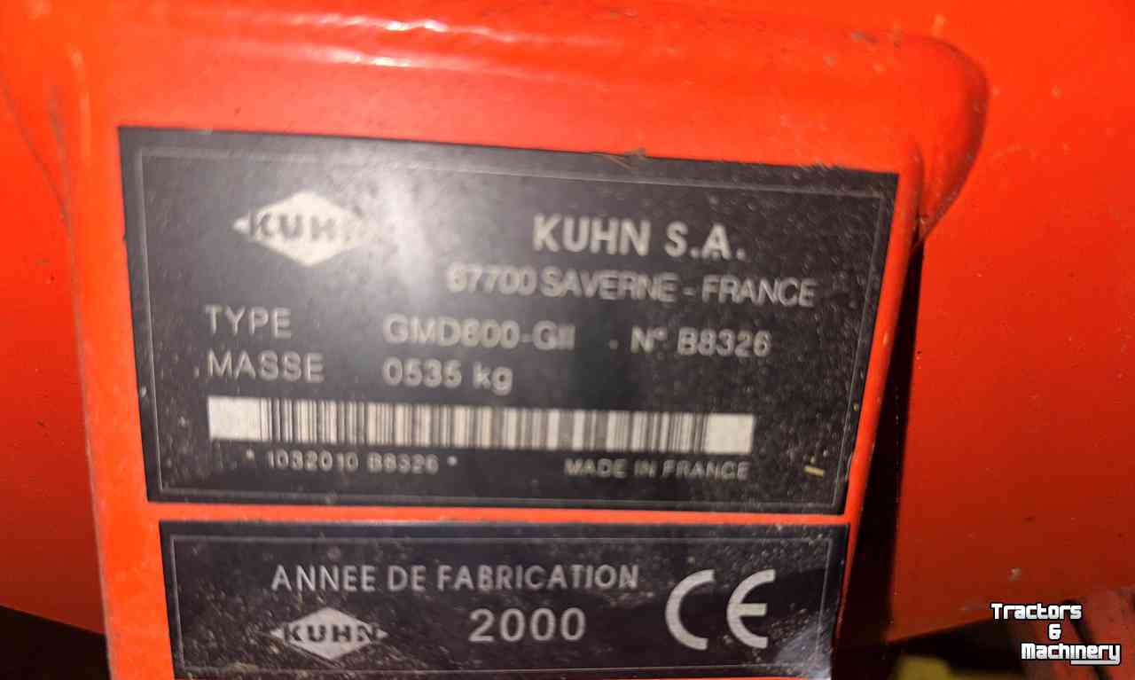 Faucheuse Kuhn GMD600 GII