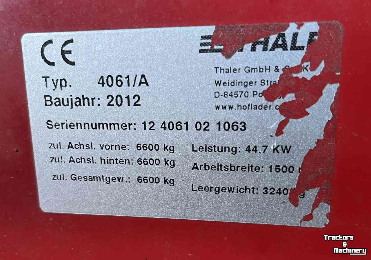 Chargeuse sur pneus Thaler 4061/A