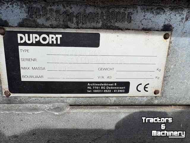 Tonneau de lisier Duport PTW7000E