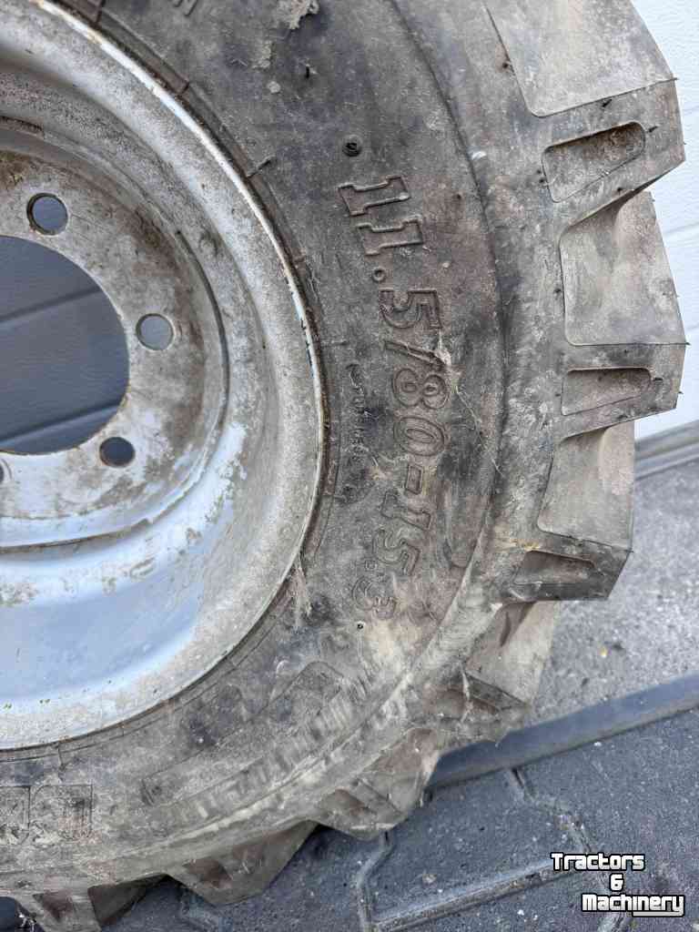 Roues, Pneus, Jantes, Barillets Jumelage BKT BKT 11.5/80-15.3 inclusief velg