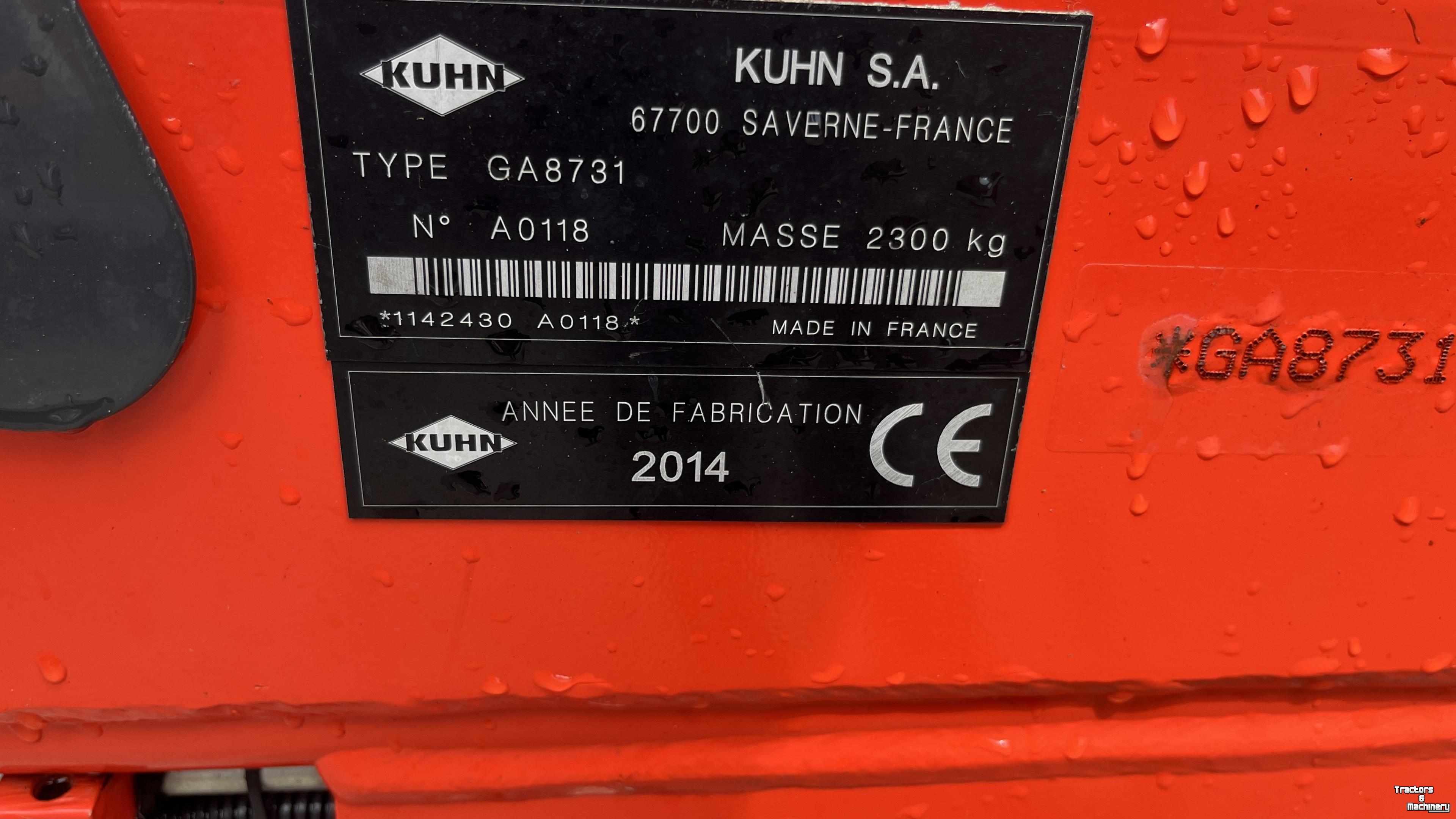 Andaineur Kuhn Kuhn GA 8731