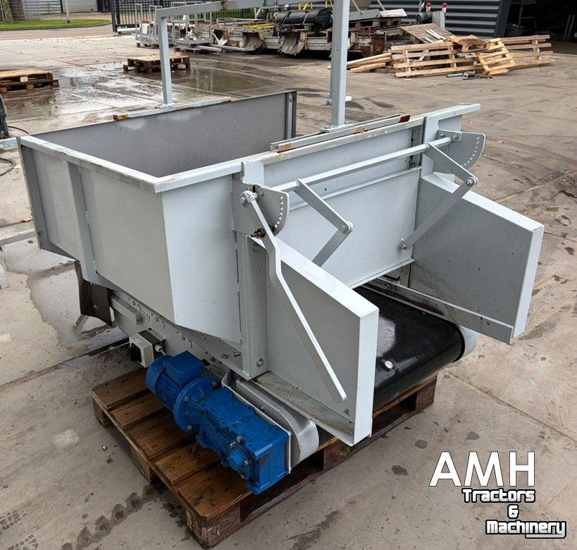 Convoyeur  1500X800 Bunker met uitvoerband, Feed hopper with discharge conveyor, Dosierbunker mit Austragsband