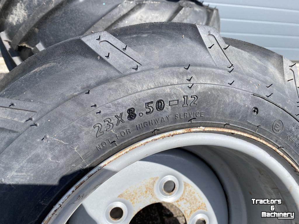 Roues, Pneus, Jantes, Barillets Jumelage BKT 25 x 8.50 - 12 compllet op wiel