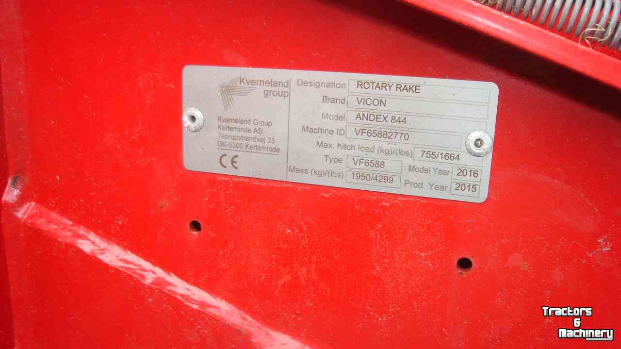 Andaineur Vicon andex 844