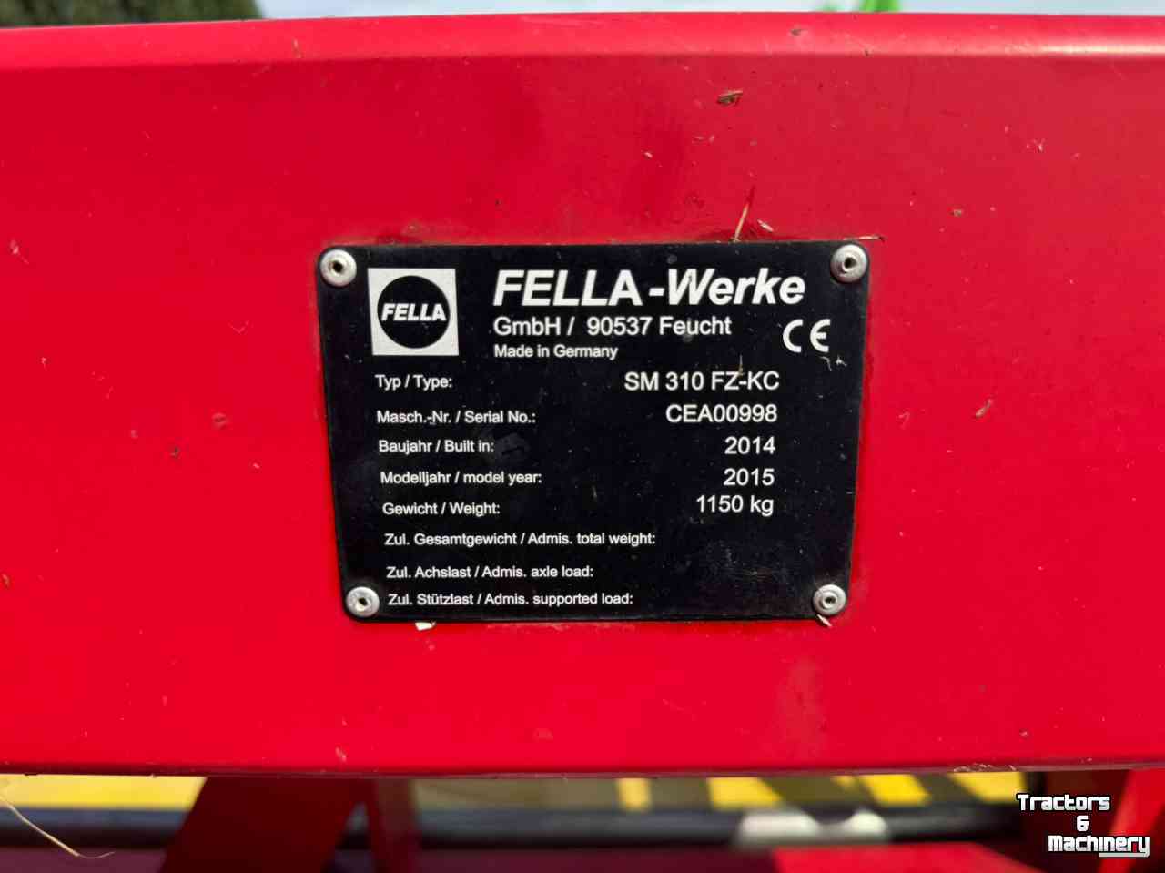 Faucheuse Fella Triple maaier maaiset met kneuzer | SM 991 TL-KC | SM 310 FZ-KC