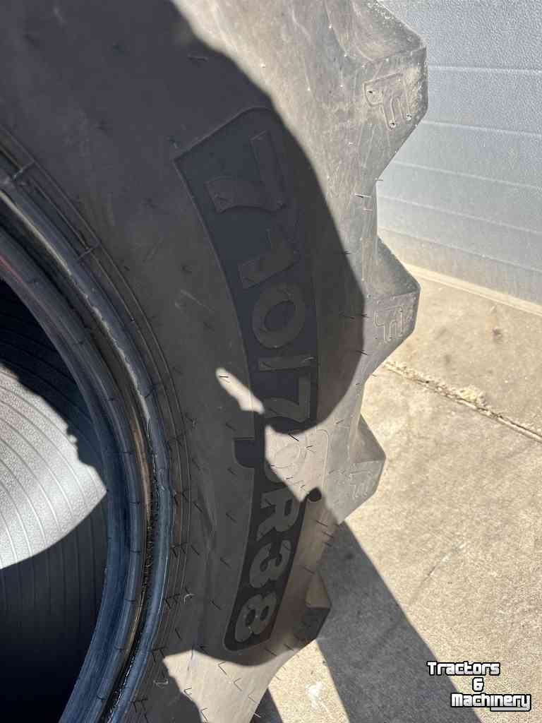 Roues, Pneus, Jantes, Barillets Jumelage BKT 710/70R38 zo goed als nieuwe !