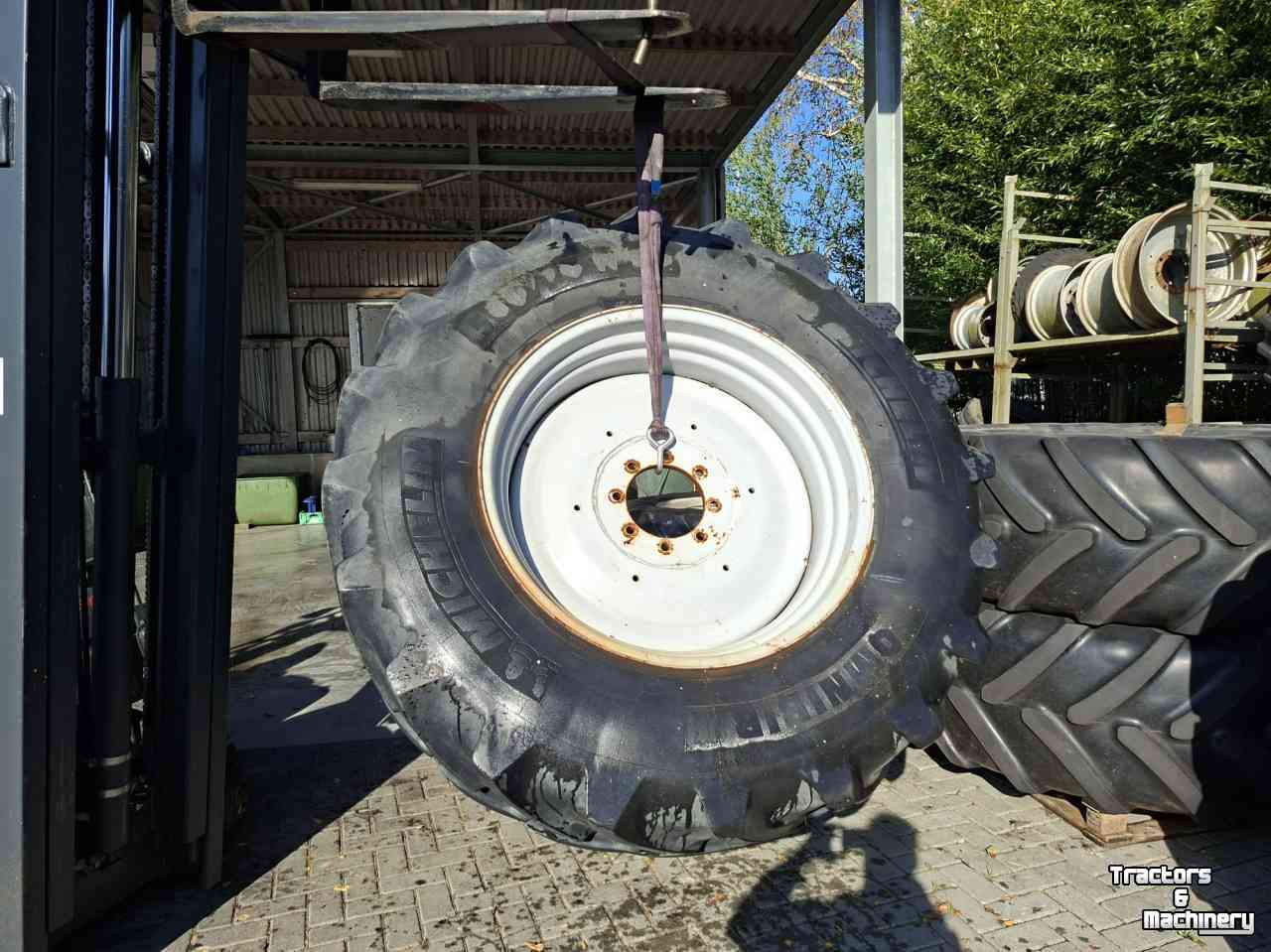 Roues, Pneus, Jantes, Barillets Jumelage Michelin Omnibib 580/70R38