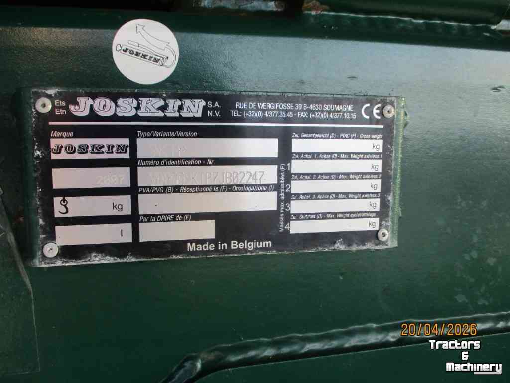 Benne agricole Joskin Trans KTP9/45