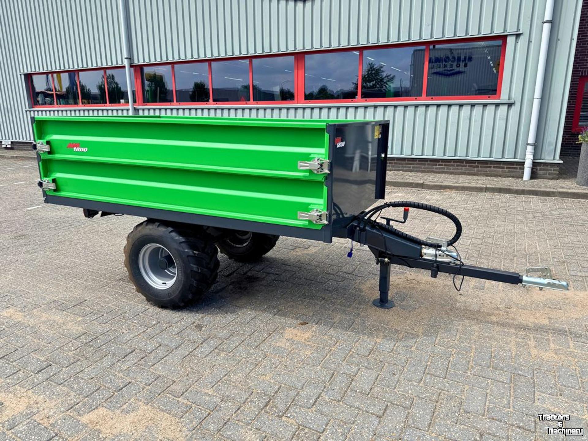 Benne agricole Avant 1800 Hydraulische Kiepaanhangwagen