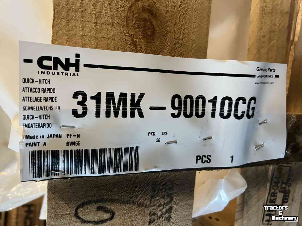 Mini pelleteuse Case Case CX30 New Holland E30C  Snelwissel -DAEMO DMQ27 parts nr:31MK-90010CG