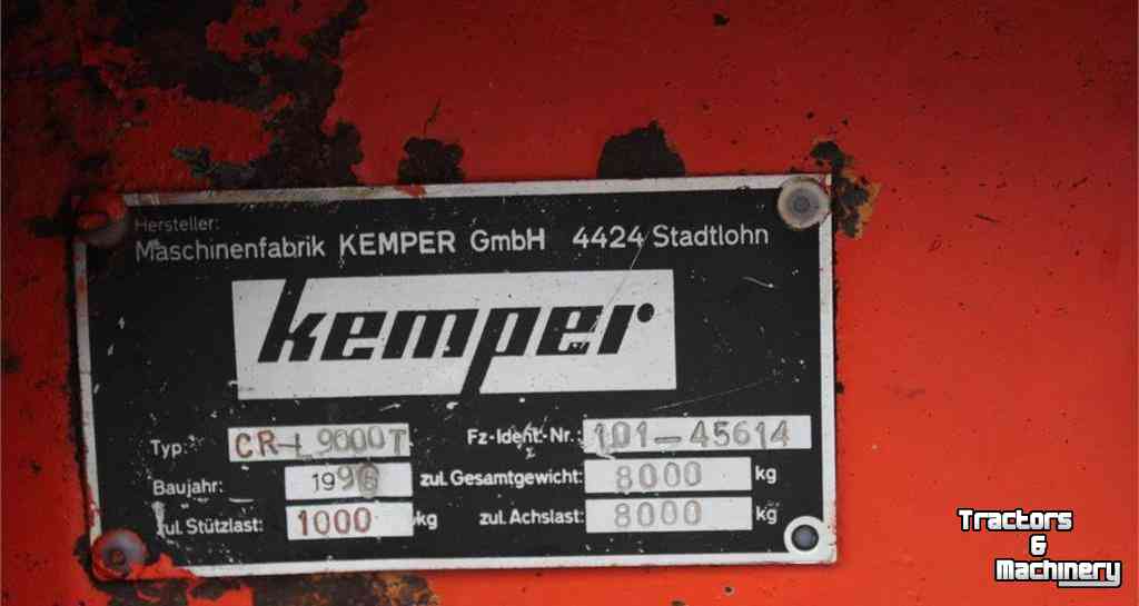 Autochargeuse Kemper Cargo L9000 Opraapwagen