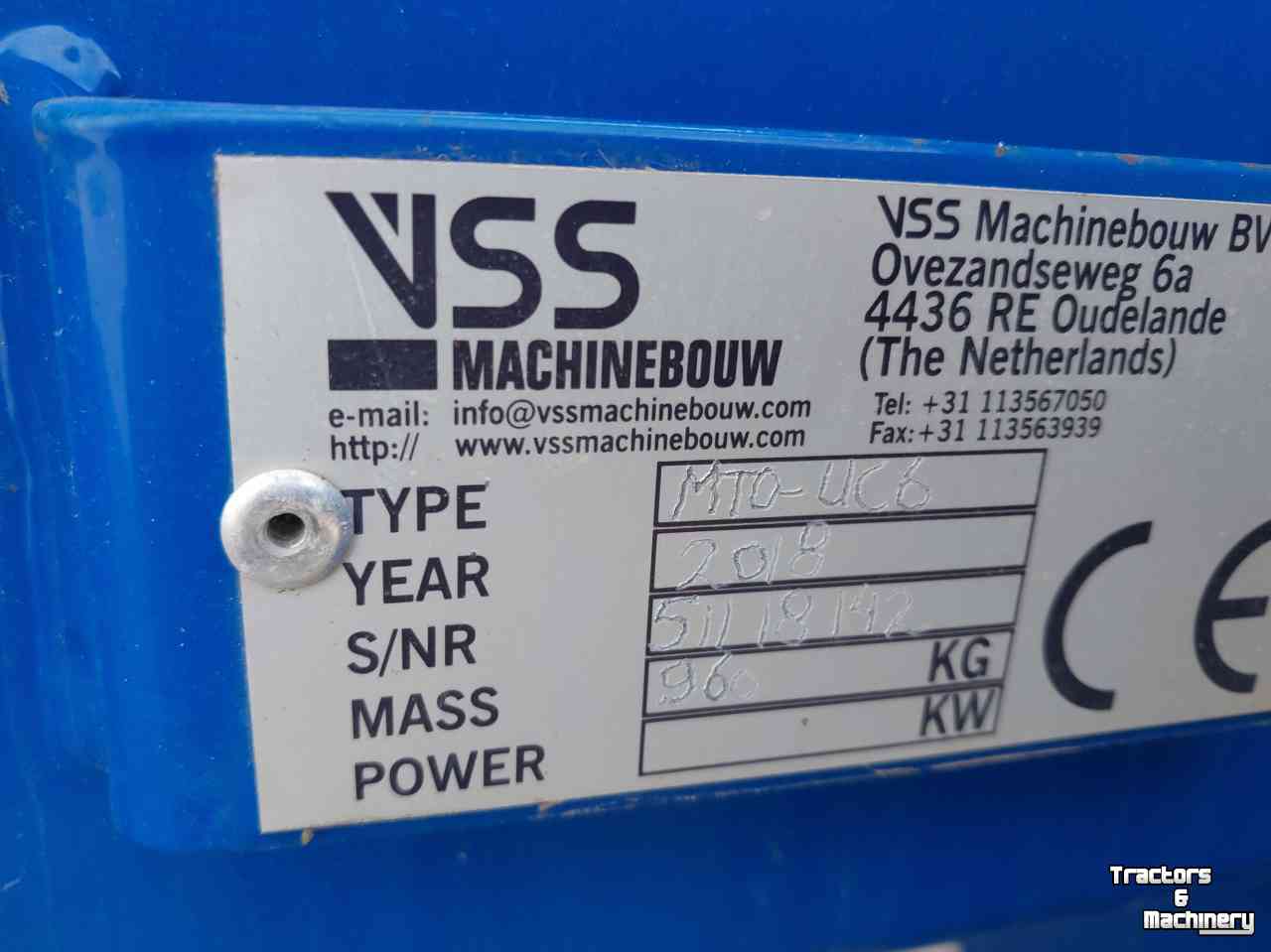 Décompacteur VSS MTO-UCV6 voorzetwoeler