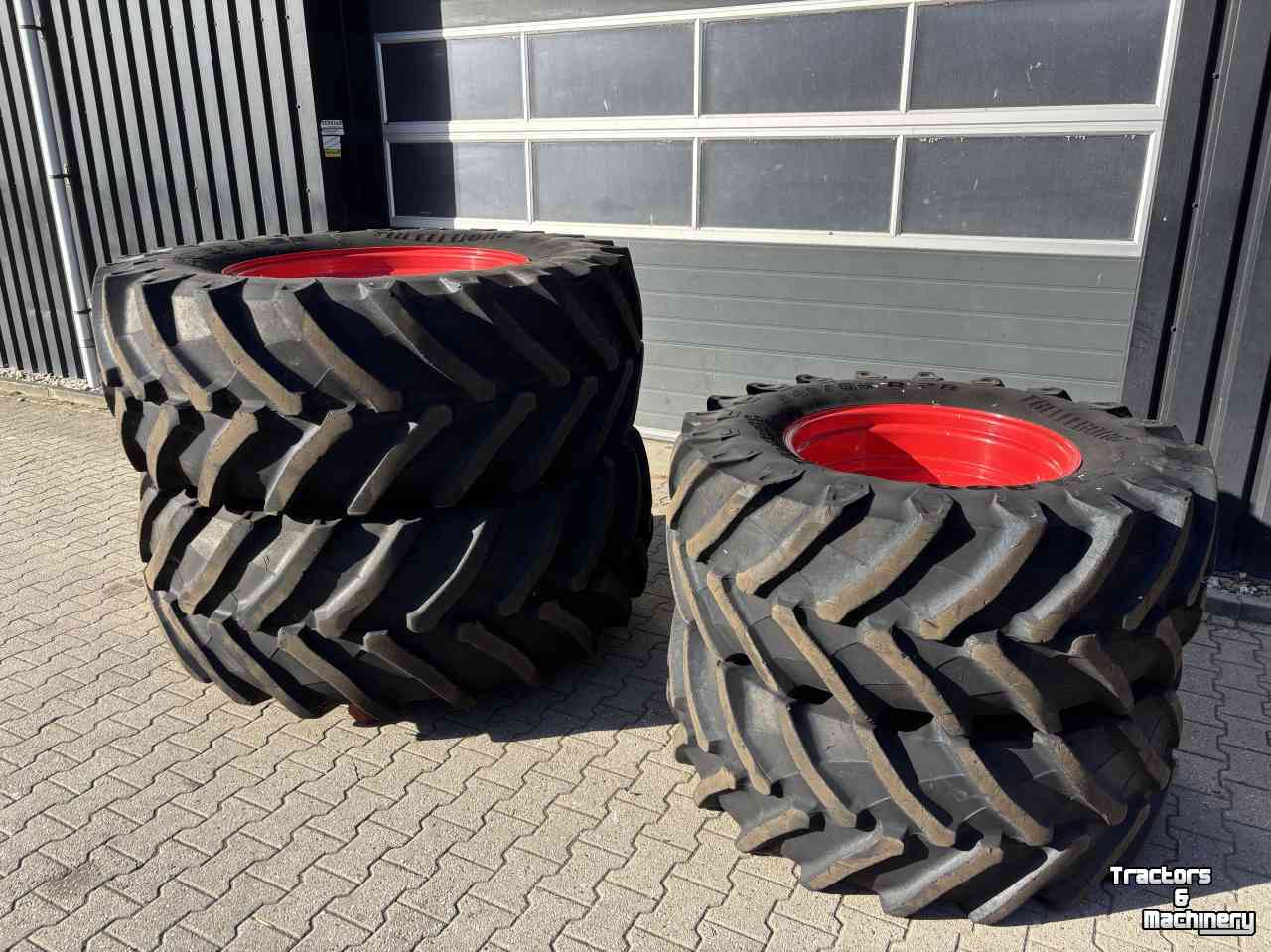 Roues, Pneus, Jantes, Barillets Jumelage Trelleborg 650/65R38 en 540/65R28 TM800 + Fendt velgen