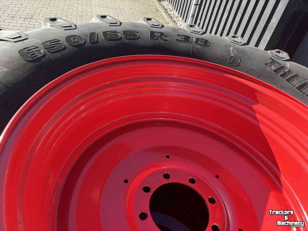 Roues, Pneus, Jantes, Barillets Jumelage Trelleborg 650/65R38 en 540/65R28 TM800 + Fendt velgen