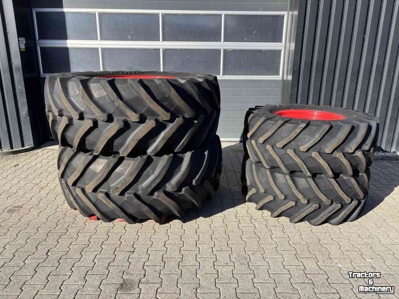 Roues, Pneus, Jantes, Barillets Jumelage Trelleborg 650/65R38 en 540/65R28 TM800 + Fendt velgen