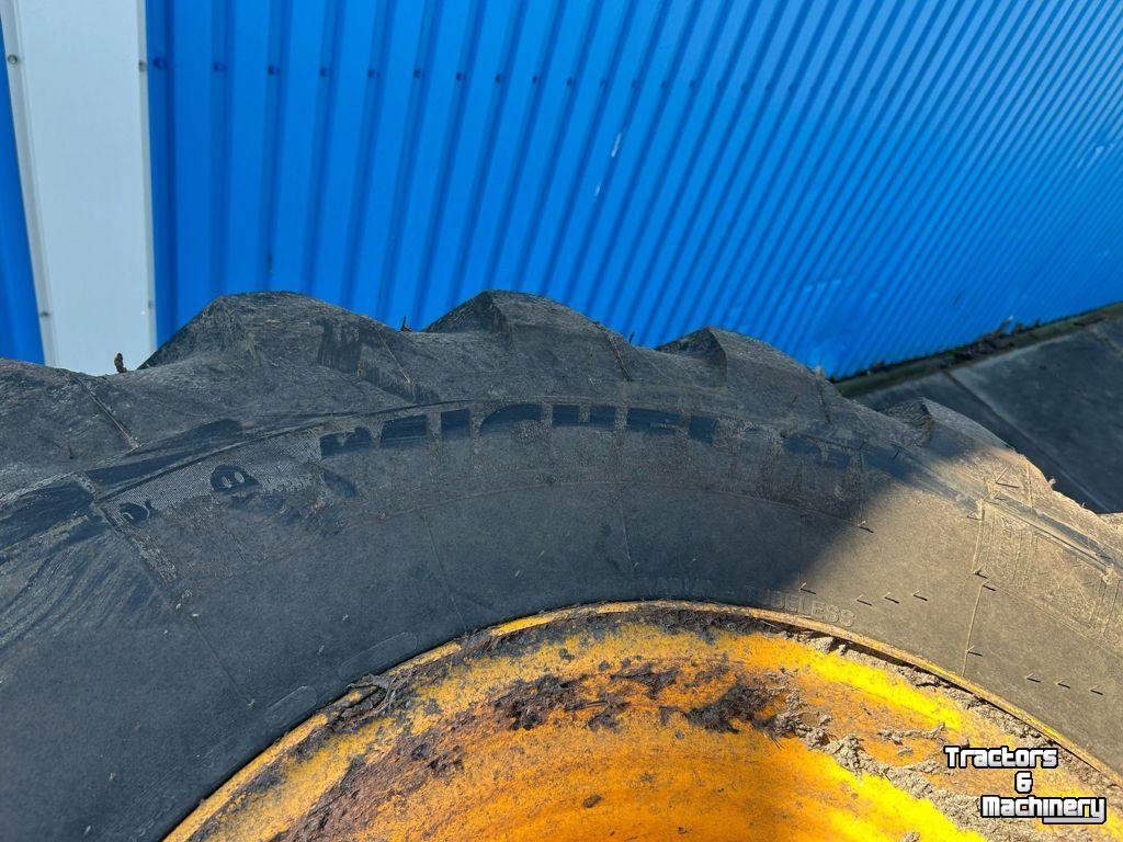 Roues, Pneus, Jantes, Barillets Jumelage Michelin 4x 480/80R26 XMCL JCB 12-g 65%