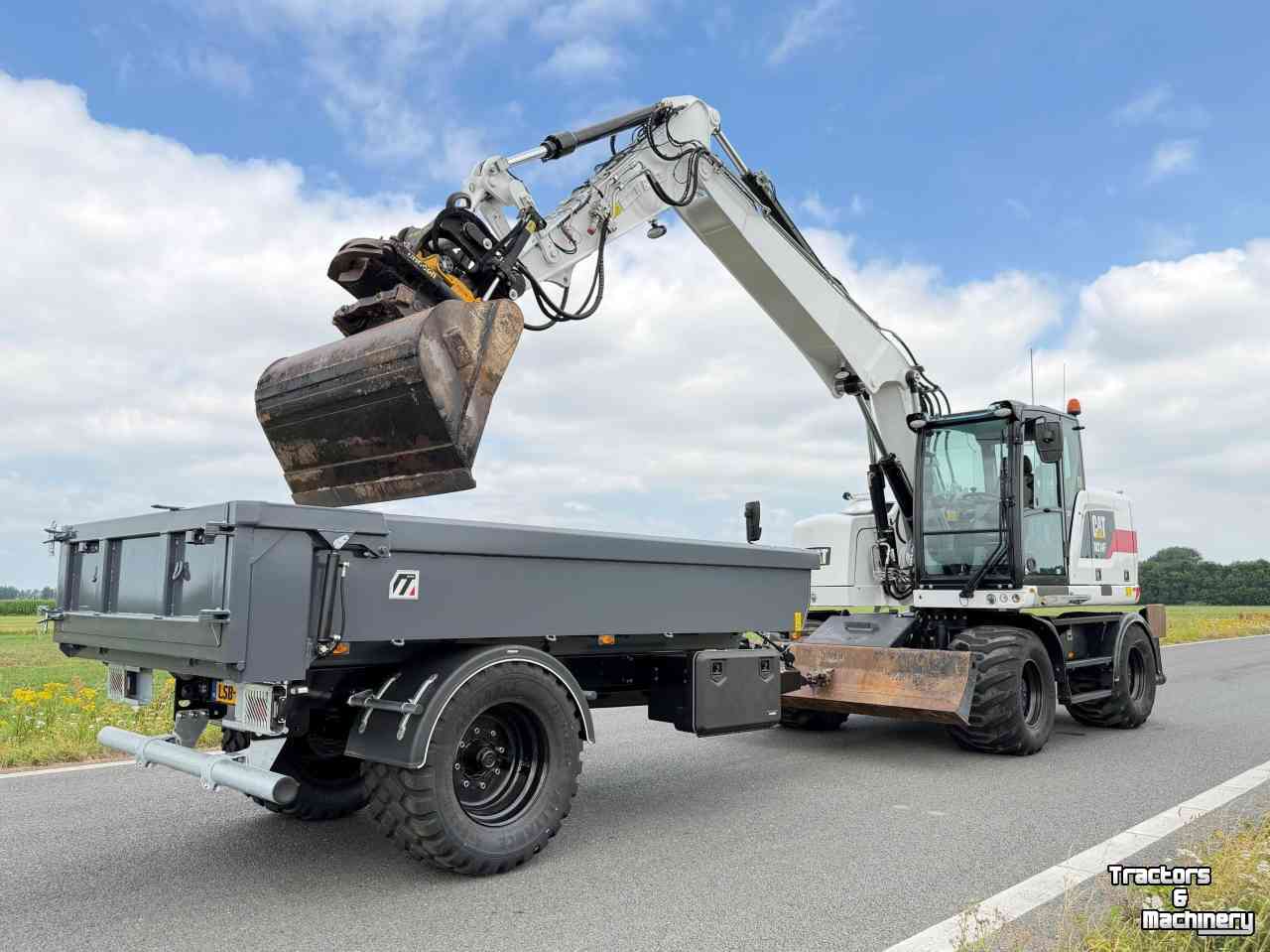 Transport godets de tracteur Midejo Midejo Bakkenwagen / Bakkenkieper achter kraan