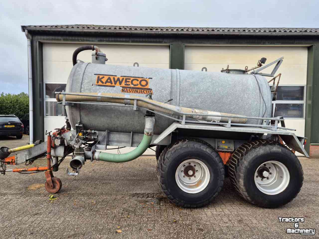Tonneau de lisier Kaweco Mesttank watertank 7000ltr gedwongen gestuurd