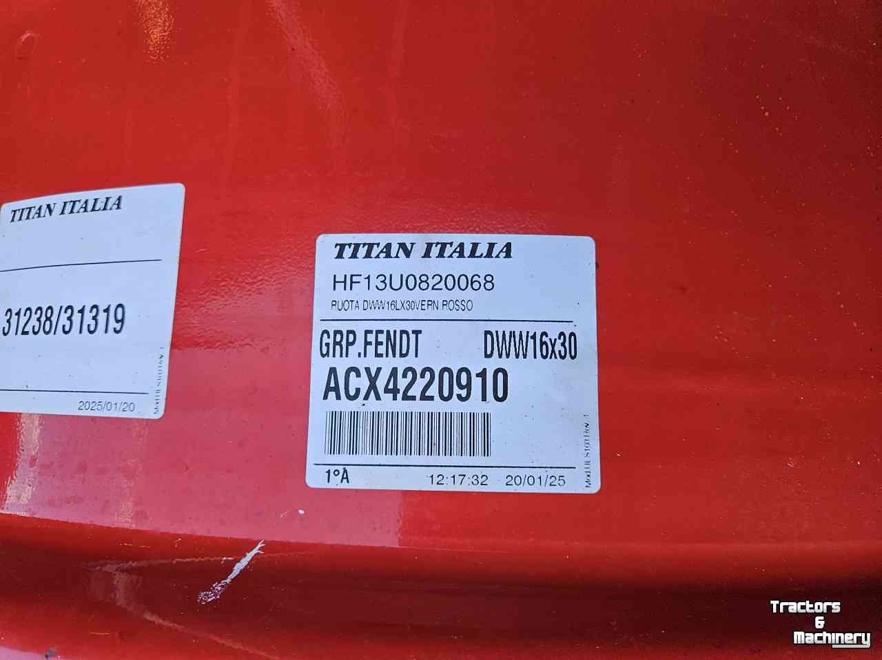 Roues, Pneus, Jantes, Barillets Jumelage  Velgenset Fendt 20x42, 16x30