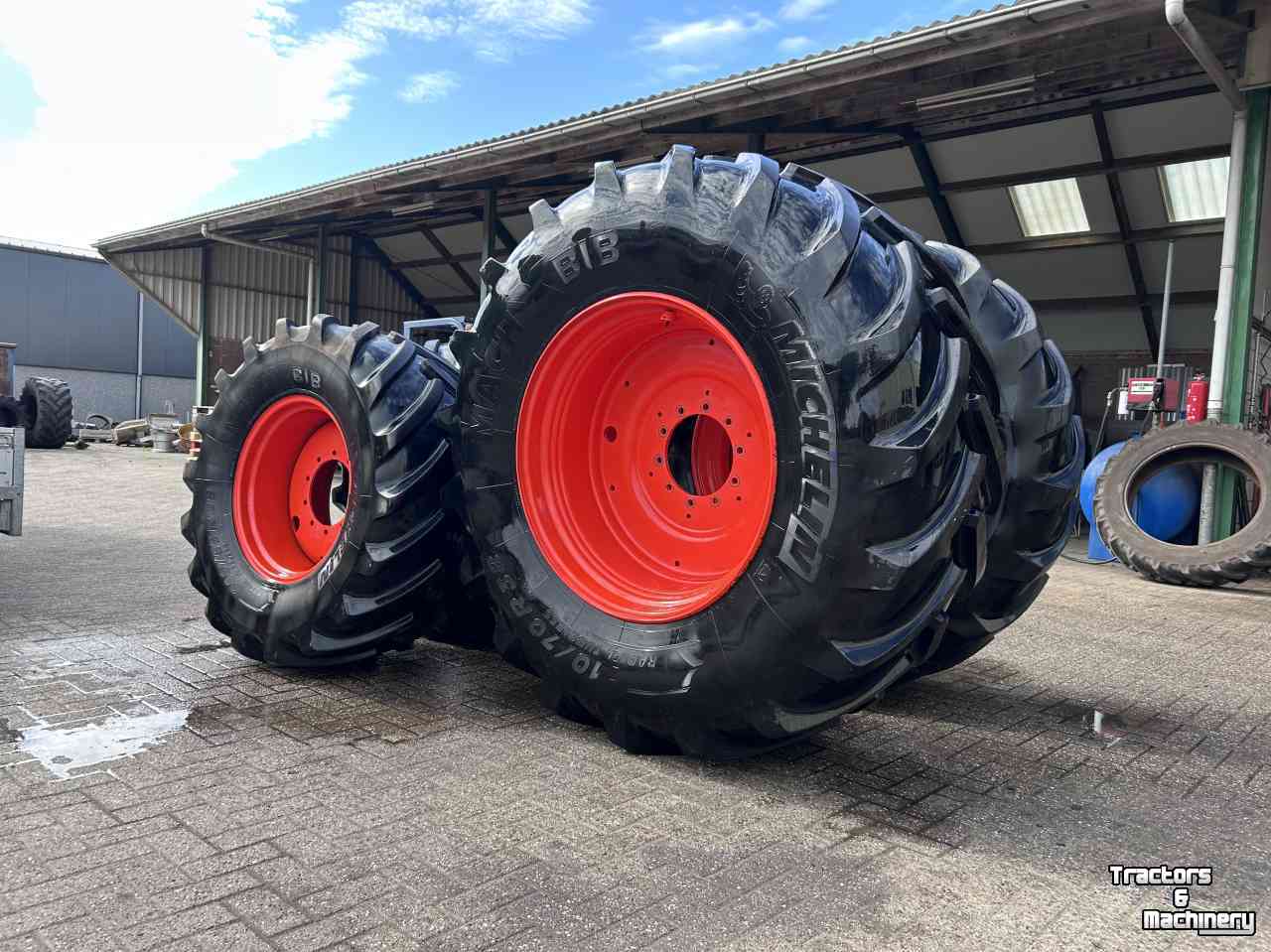 Roues, Pneus, Jantes, Barillets Jumelage Michelin 600/65R28 710/70R38