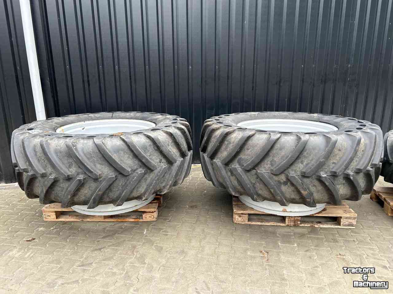 Roues, Pneus, Jantes, Barillets Jumelage Michelin 650/65 R38 XM108 en 540/65 R28 XM108