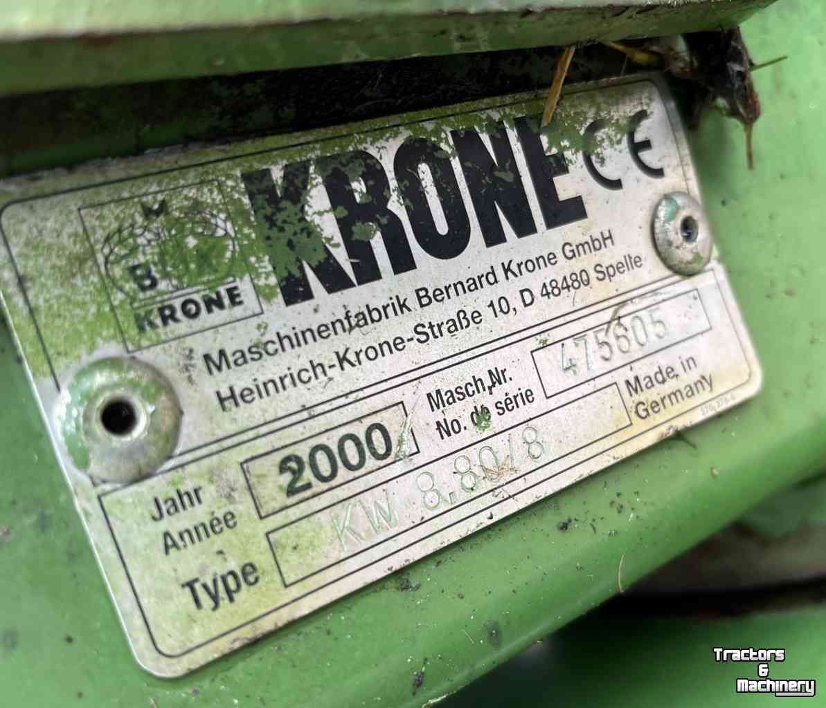 Faneur Krone KW 8.80/8 Schudder Tedder  Kreiselheuer weidebouwmachines