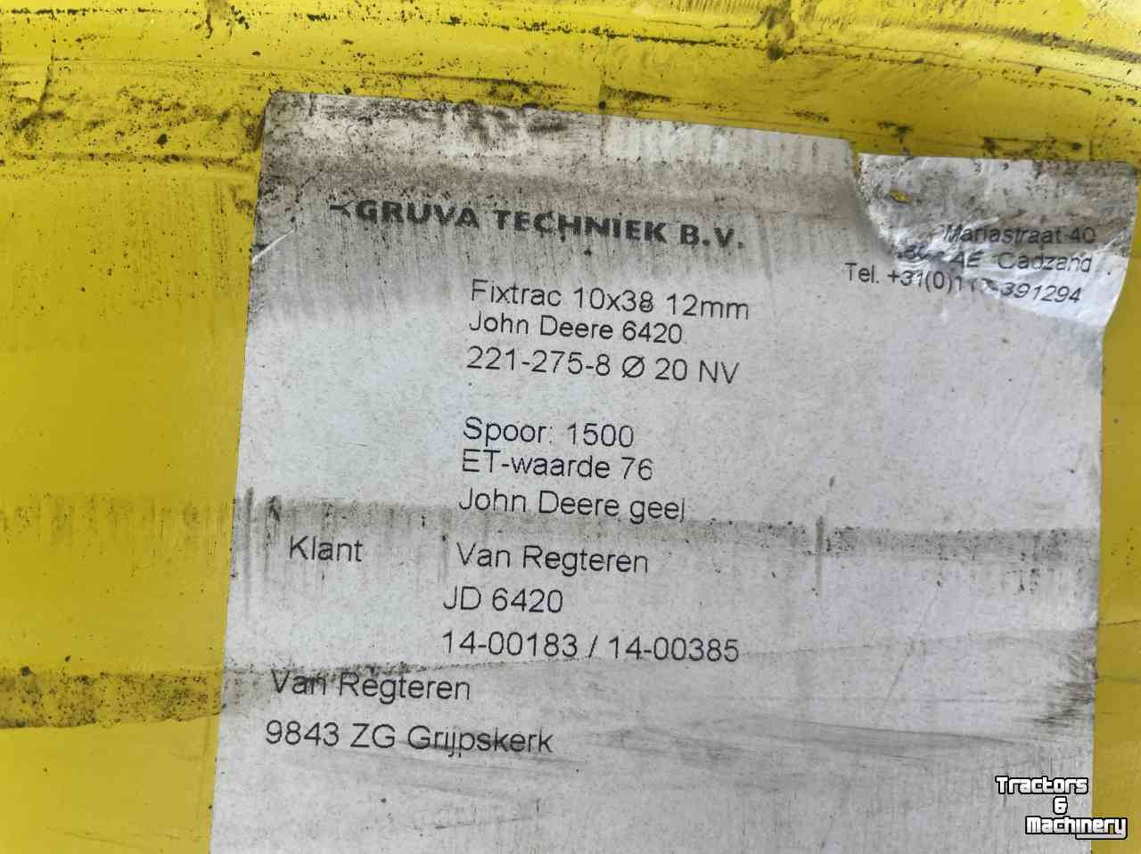 Roues, Pneus, Jantes, Barillets Jumelage John Deere 10x38 passend onder 6420 1.50 spoor