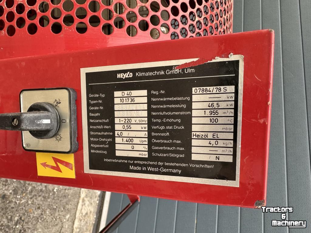 Système de ventilation d‘entrepot  D 40 Diesel Heteluchtkanon