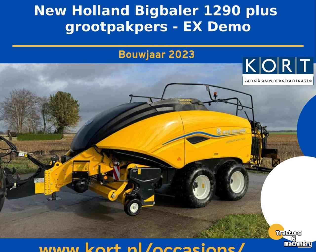 Presses New Holland Bigbaler 1290 Plus Grootpak-Pers Demo